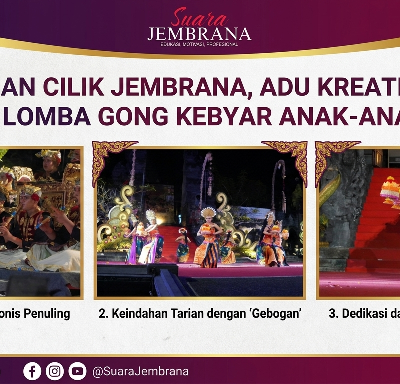 Seniman Cilik Jembrana, Adu Kreativitas di Lomba Gong Kebyar Anak-Anak