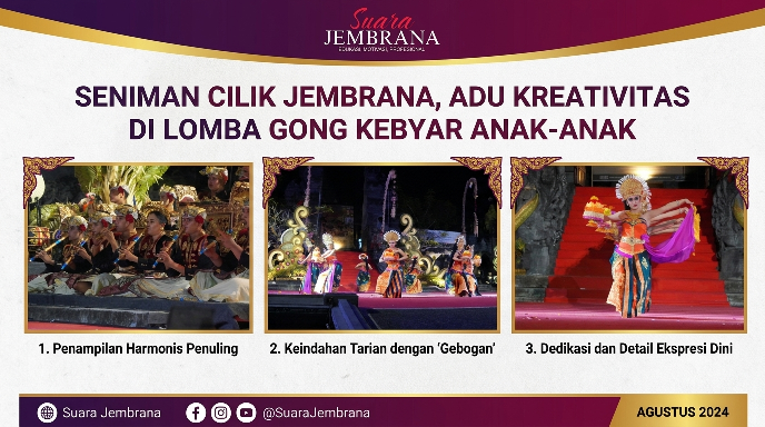 Seniman Cilik Jembrana, Adu Kreativitas di Lomba Gong Kebyar Anak-Anak