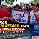 Semarak HUT Kota Negara ke-131, Lomba Sampan Tradisional Sukses Hiburan Warga