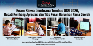 Enam Siswa Jembrana Tembus OSN 2026, Bupati Kembang Apresiasi dan Titip Pesan Harumkan Nama Daerah