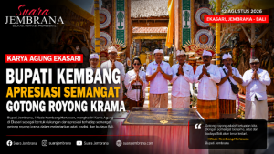 Karya Agung Ekasari, Bupati Kembang Apresiasi Semangat Gotong Royong Krama