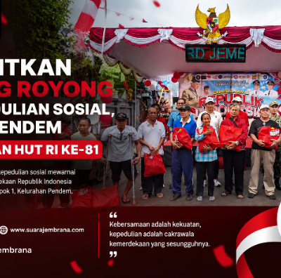 Bangkitkan Gotong Royong dan Kepekaan Sosial, Warga Pendem Semarakkan HUT RI ke-81