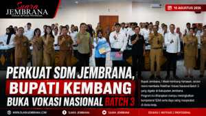Perkuat SDM Jembrana, Bupati Kembang Buka Vokasi Nasional Batch 3