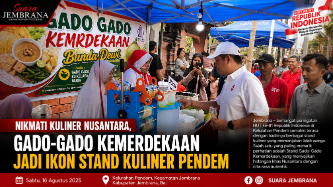 Nikmati Kuliner Nusantara, Gado-Gado Kemerdekaan Jadi Ikon Stand Kuliner Pendem