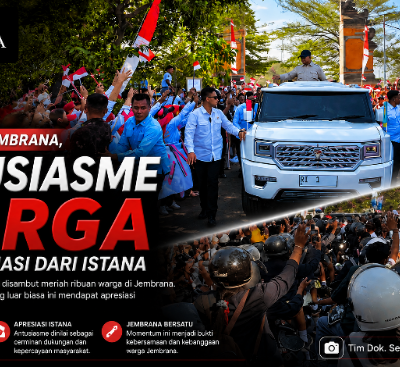 Meriah di Jembrana, Antusiasme Warga Tuai Apresiasi dari Istana