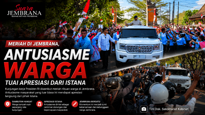 Meriah di Jembrana, Antusiasme Warga Tuai Apresiasi dari Istana