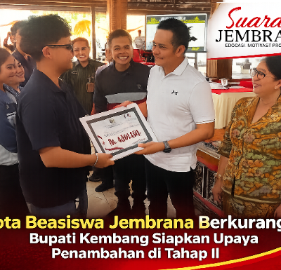 Kuota Beasiswa Jembrana Berkurang, Bupati Kembang Siapkan Upaya Penambahan di Tahap II