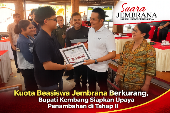 Kuota Beasiswa Jembrana Berkurang, Bupati Kembang Siapkan Upaya Penambahan di Tahap II