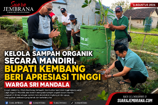 Kelola Sampah Organik Secara Mandiri, Bupati Kembang Beri Apresiasi Tinggi Warga Sri Mandala
