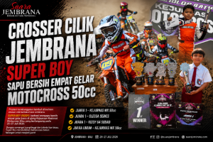 Crosser Cilik Jembrana Super Boy Sapu Bersih Empat Gelar Motocross 50cc