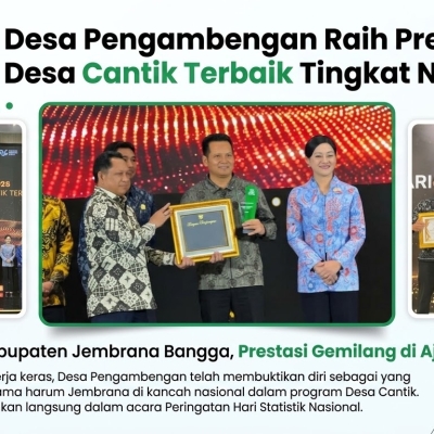 Desa Pengambengan Raih Predikat Desa Cantik Terbaik Tingkat Nasional