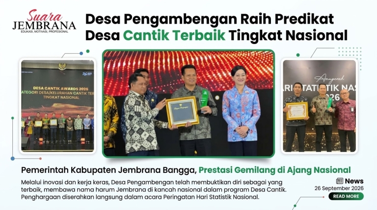 Desa Pengambengan Raih Predikat Desa Cantik Terbaik Tingkat Nasional