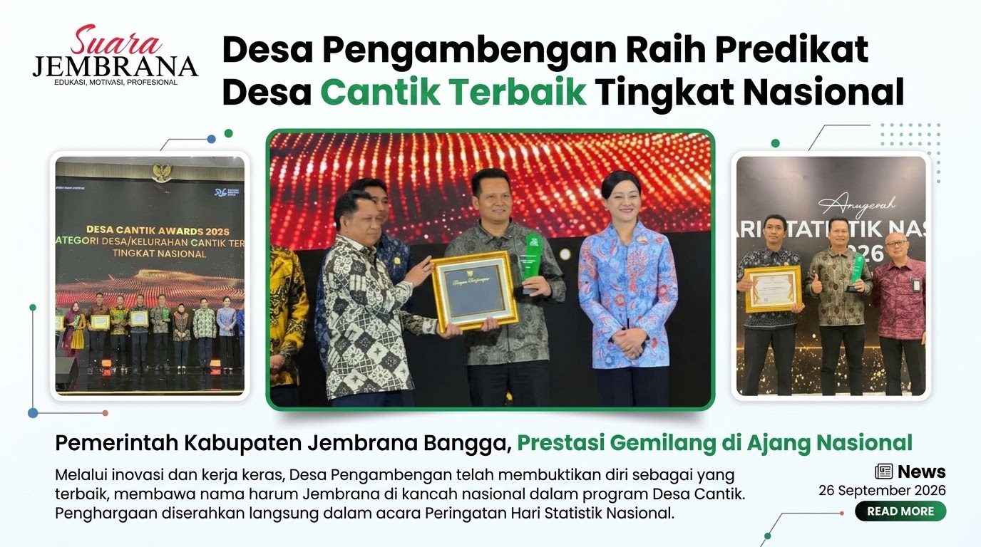 Desa Pengambengan Raih Predikat Desa Cantik Terbaik Tingkat Nasional