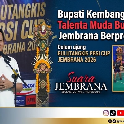 Bupati Kembang Dorong Talenta Muda Bulu Tangkis Jembrana Berprestasi