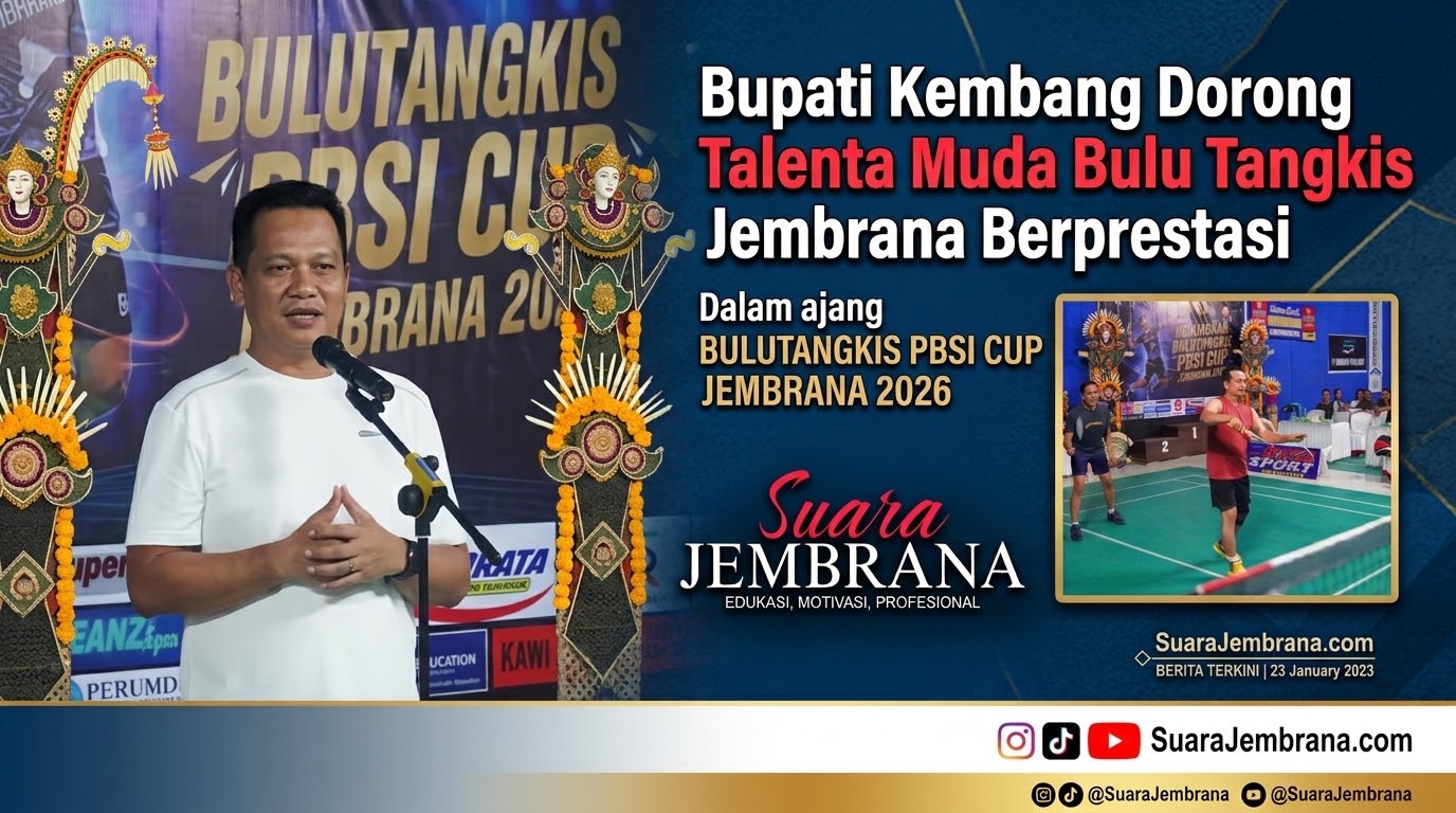 Bupati Kembang Dorong Talenta Muda Bulu Tangkis Jembrana Berprestasi