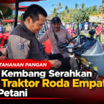 Dukung Ketahanan Pangan, Bupati Kembang Serahkan 4 Unit Traktor Roda Empat untuk Petani