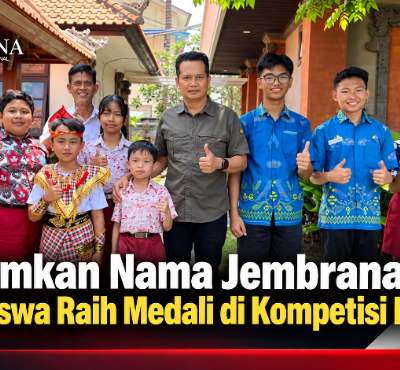 Harumkan Nama Jembrana, Dua Siswa Raih Medali di Kompetisi Nasional