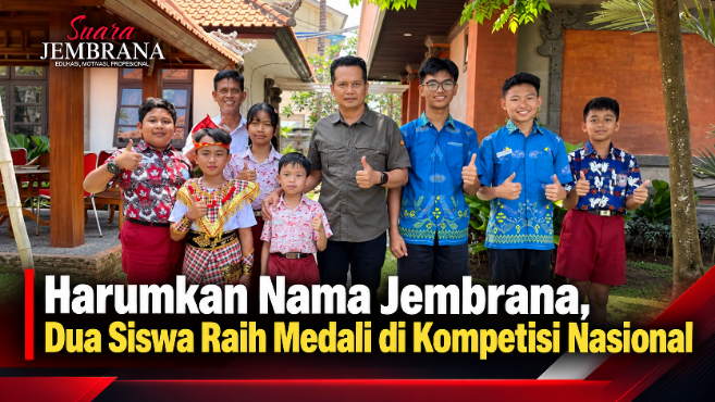 Harumkan Nama Jembrana, Dua Siswa Raih Medali di Kompetisi Nasional