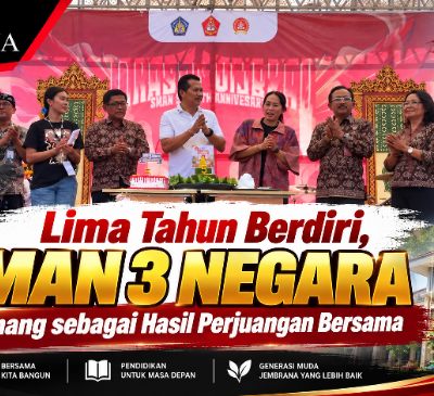 Lima Tahun Berdiri, SMAN 3 Negara Dikenang sebagai Hasil Perjuangan Bersama