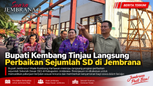 Bupati Kembang Tinjau Langsung Perbaikan Sejumlah SD di Jembrana
