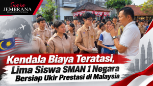 Kendala Biaya Teratasi, Lima Siswa SMAN 1 Negara Bersiap Ukir Prestasi di Malaysia