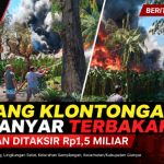 Gudang Klontongan di Gianyar Terbakar, Kerugian Ditaksir Rp1,5 Miliar