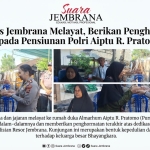 Kapolres Jembrana Melayat, Berikan Penghormatan kepada Pensiunan Polri Aiptu R. Pratomo