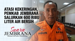 Atasi Kekeringan, Pemkab Jembrana Salurkan 600 Ribu Liter Air Bersih