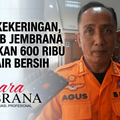 Atasi Kekeringan, Pemkab Jembrana Salurkan 600 Ribu Liter Air Bersih