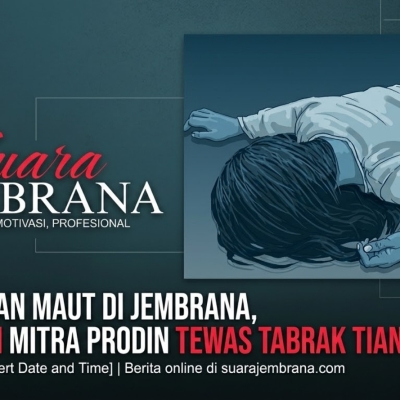 Kecelakaan Maut di Jembrana, Karyawan Mitra Prodin Tewas Tabrak Tiang Telepon