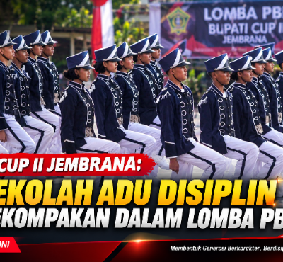 Bupati Cup II Jembrana: 34 Sekolah Adu Disiplin dan Kekompakan dalam Lomba PBB