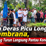 Hujan Deras Picu Longsor di Jembrana, Kembang Turun Langsung Pantau Kondisi Warga