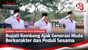Sumpah Pemuda ke-98 di Jembrana, Bupati Kembang Ajak Generasi Muda Berkarakter dan Peduli Sesama