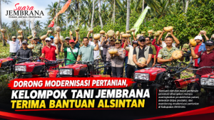 Dorong Modernisasi Pertanian, Kelompok Tani Jembrana Terima Bantuan Alsintan
