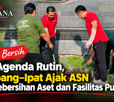 Jumat Bersih Jadi Agenda Rutin, Kembang–Ipat Ajak ASN Jaga Kebersihan Aset dan Fasilitas Publik