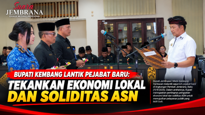 Bupati Kembang Lantik Pejabat Baru: Tekankan Ekonomi Lokal dan Soliditas ASN